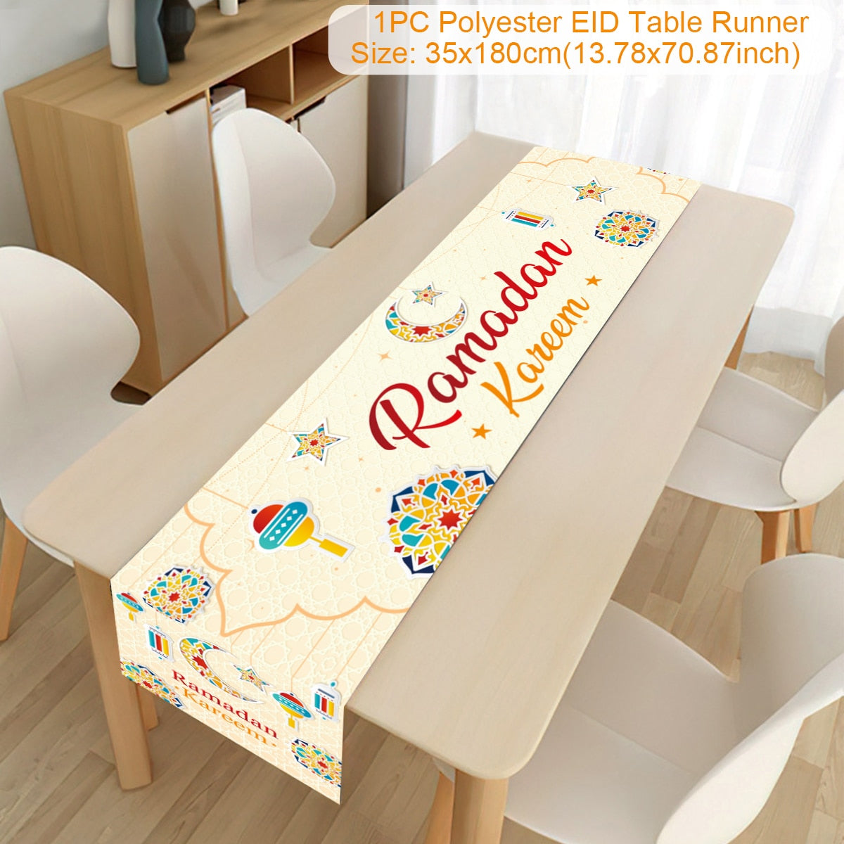 Islamic Tablecloth, Eid Decoration For Home, Muslim Party Supplies.