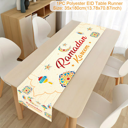 Islamic Tablecloth, Eid Decoration For Home, Muslim Party Supplies.