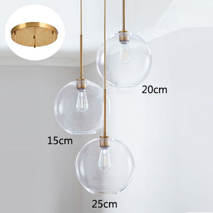 Modern Nordic Glass Light LED Hanging Lamp For Home