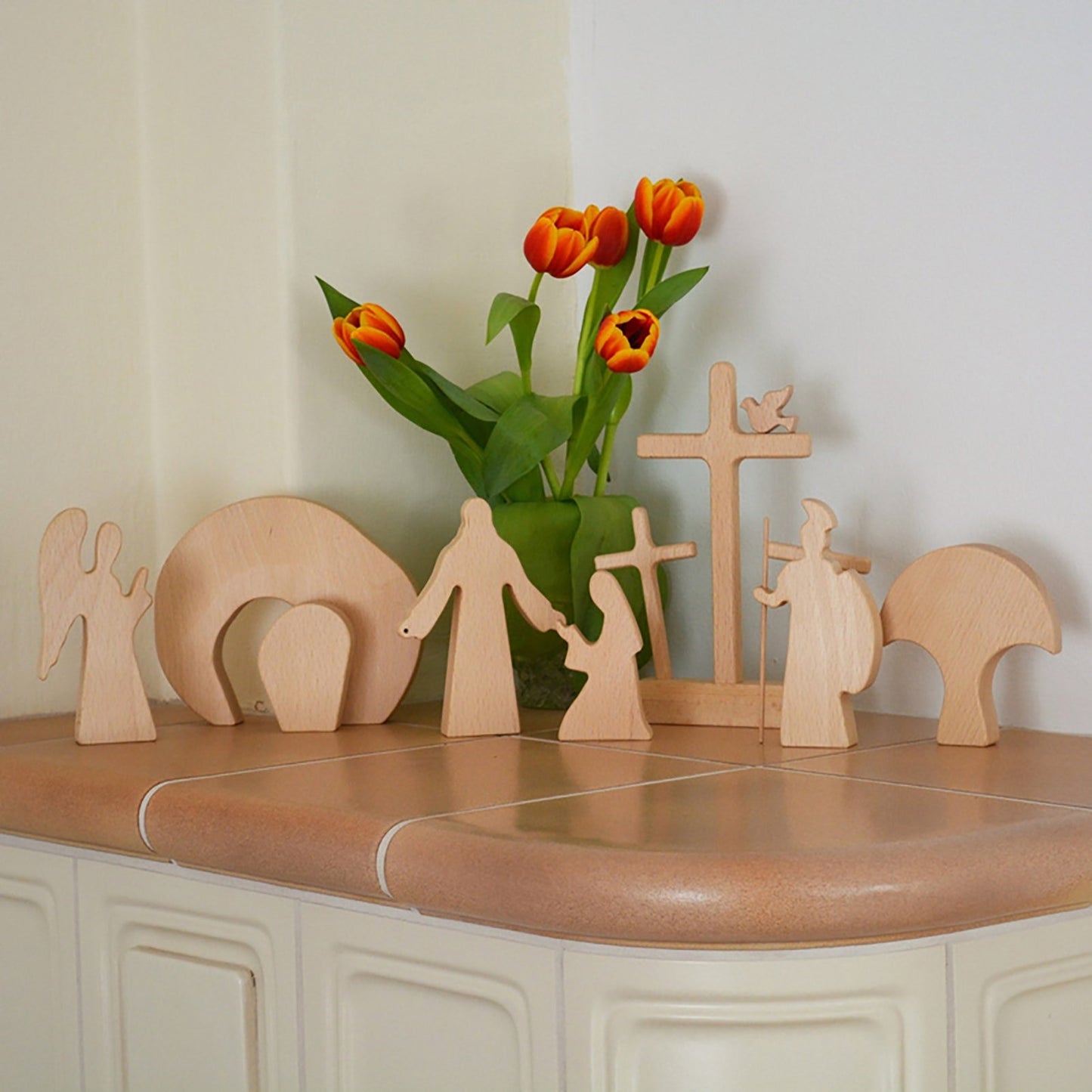 Easter Resurrection Scene Set, Easter Decoration For Home