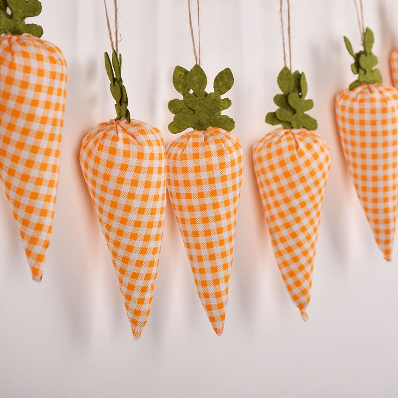 Easter Carrots Ornaments Hanging Pendant For Easter Home Decorations