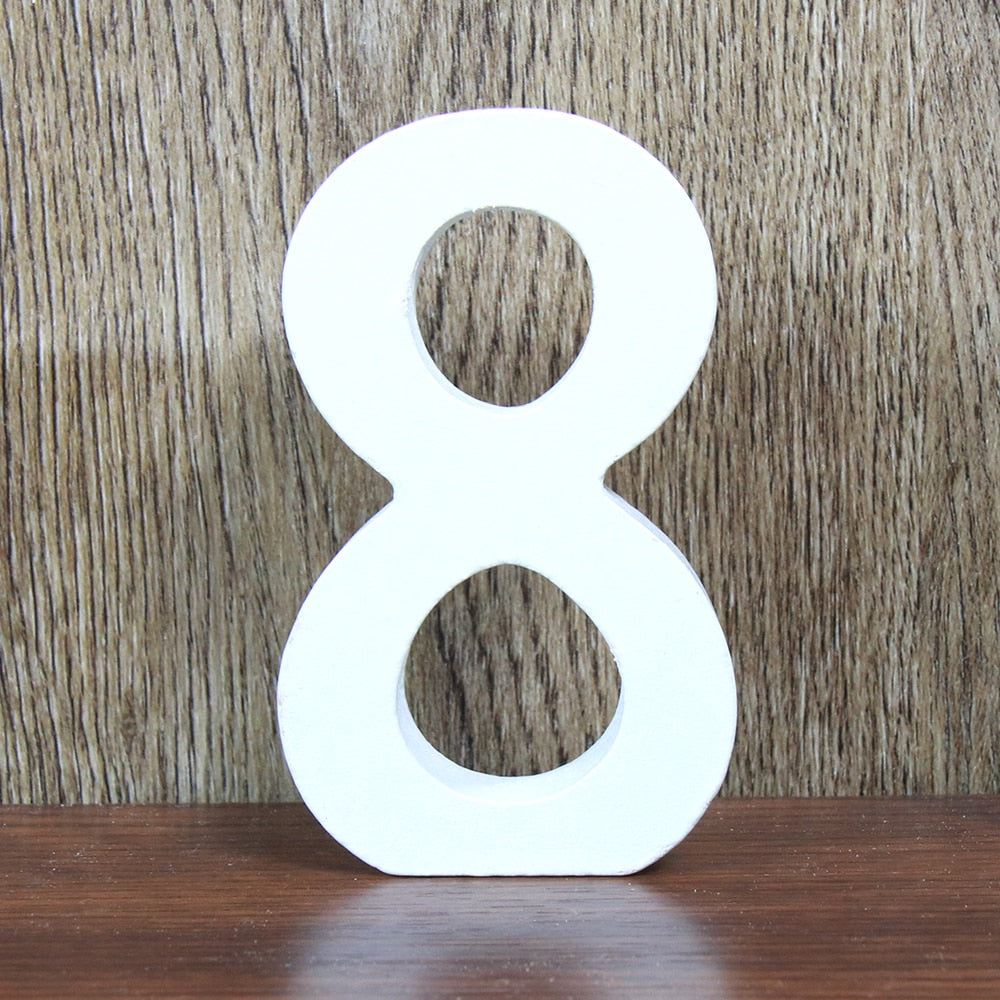 White Wooden Letters Home Decor, Wedding Decoration.