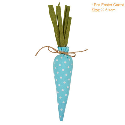 Easter Carrots Ornaments Hanging Pendant For Easter Home Decorations