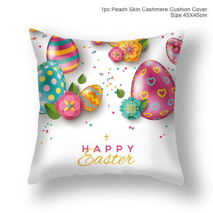 Happy Easter Decoration For Home Easter Rabbit Eggs Pillowcase Bunny Easter Party Decoration Supplies Easter Party Favor Gift