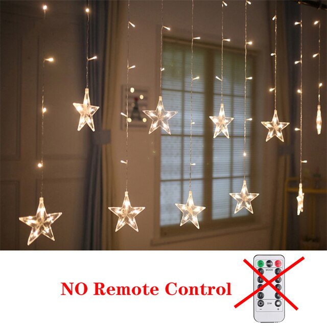 Ramadan Decoration 2023 Star Moon Led Curtain Garland String Light Islam Muslim Party Decor for Home Gift EID Mubarak Supplies