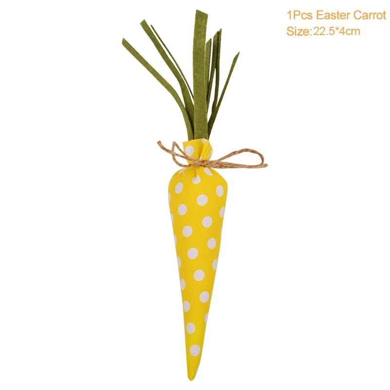 Easter Carrots Ornaments Hanging Pendant For Easter Home Decorations