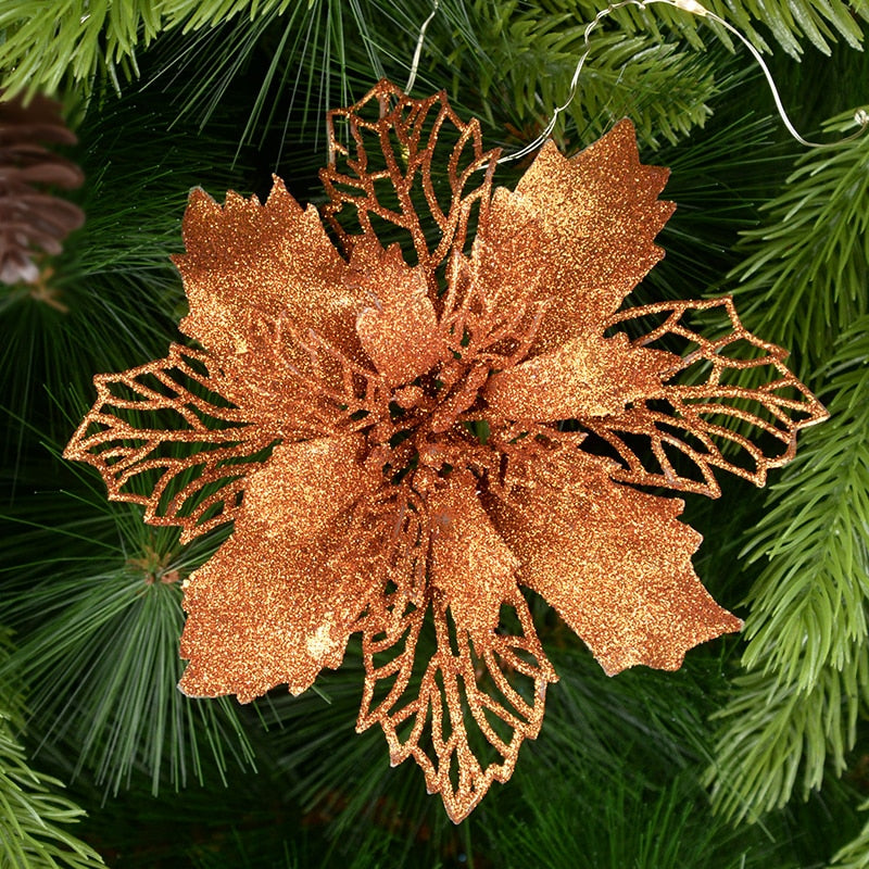 Artifical Christmas Flowers, Christmas Tree Decorations for Home.