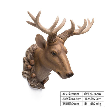 Lucky Deer Head Wall Hanging Decoration - Home at First Site