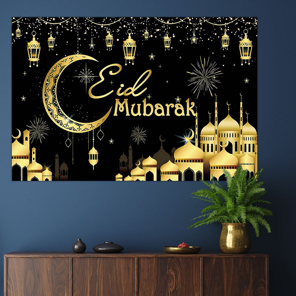 Eid Background Eid Mubarak Ramadan Kareem Backdrop Islam Muslim Party Supplies 2023 Ramadan Decoration For Home Eid Al-fitr Gift