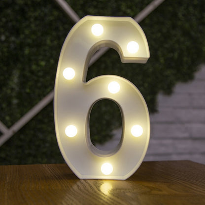 Luminous LED Letter Lights, Birthday Party Decorations.