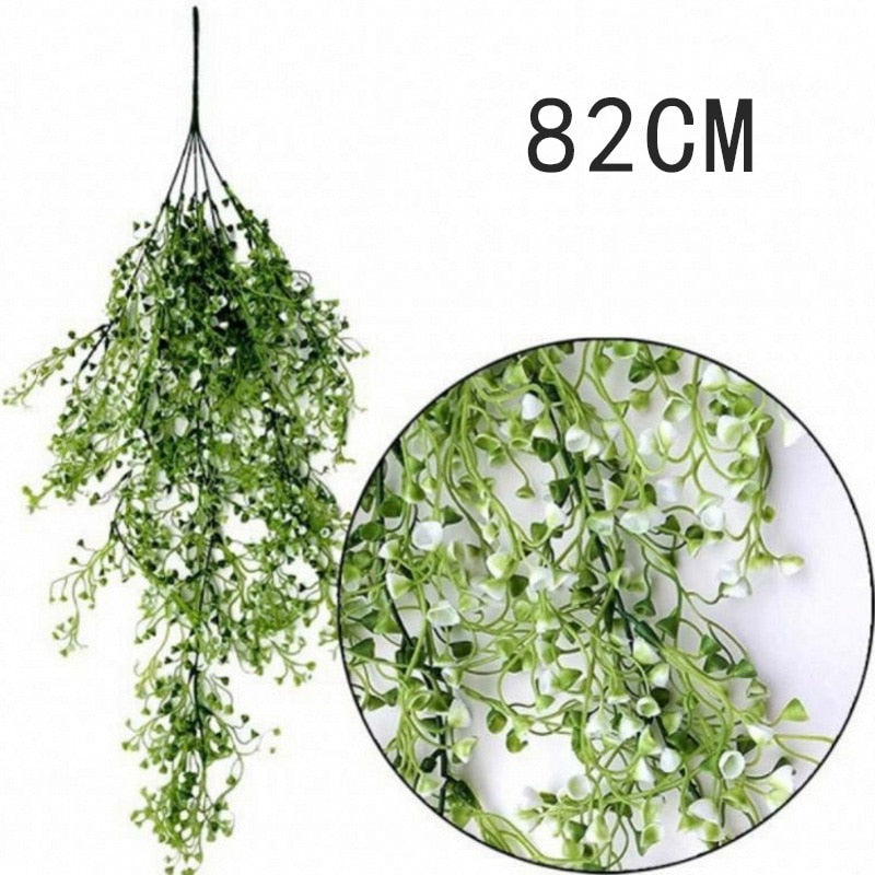 Artificial Plant Persian Fern Leaves, Wall Hanging Balcony Decoration