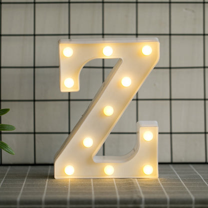 Luminous LED Letter Lights, Birthday Party Decorations.