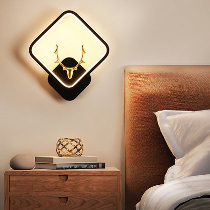 Wall Lamp Indoor 220V LED Bedside Sconce Nordic Minimalist Style Loft Stair Hallway Living Room Outdoor Wall Light Bedroom Decor