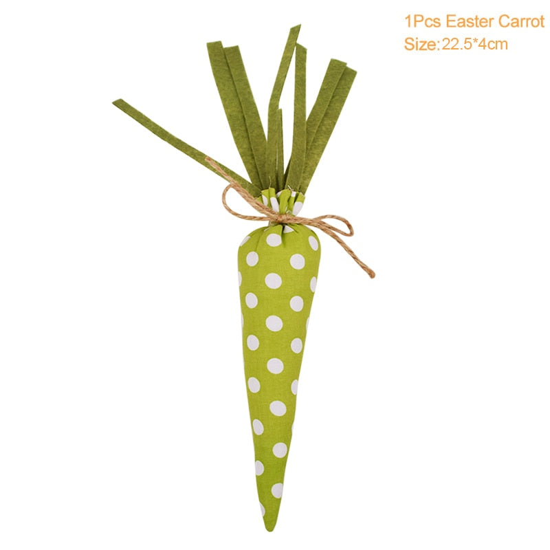 Easter Carrots Ornaments Hanging Pendant For Easter Home Decorations