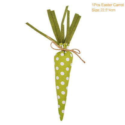 Easter Carrots Ornaments Hanging Pendant For Easter Home Decorations