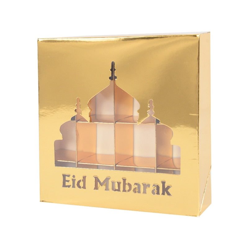 Eid Mubarak Gift Box, Candy Cake Chocolate Packaging Box.