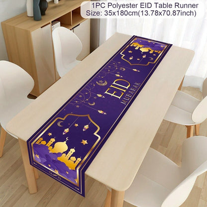 Islamic Tablecloth, Eid Decoration For Home, Muslim Party Supplies.