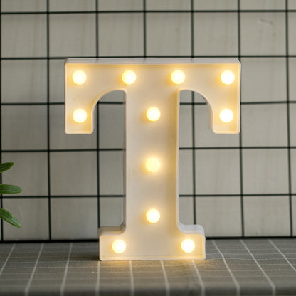 Luminous LED Letter Lights, Birthday Party Decorations.